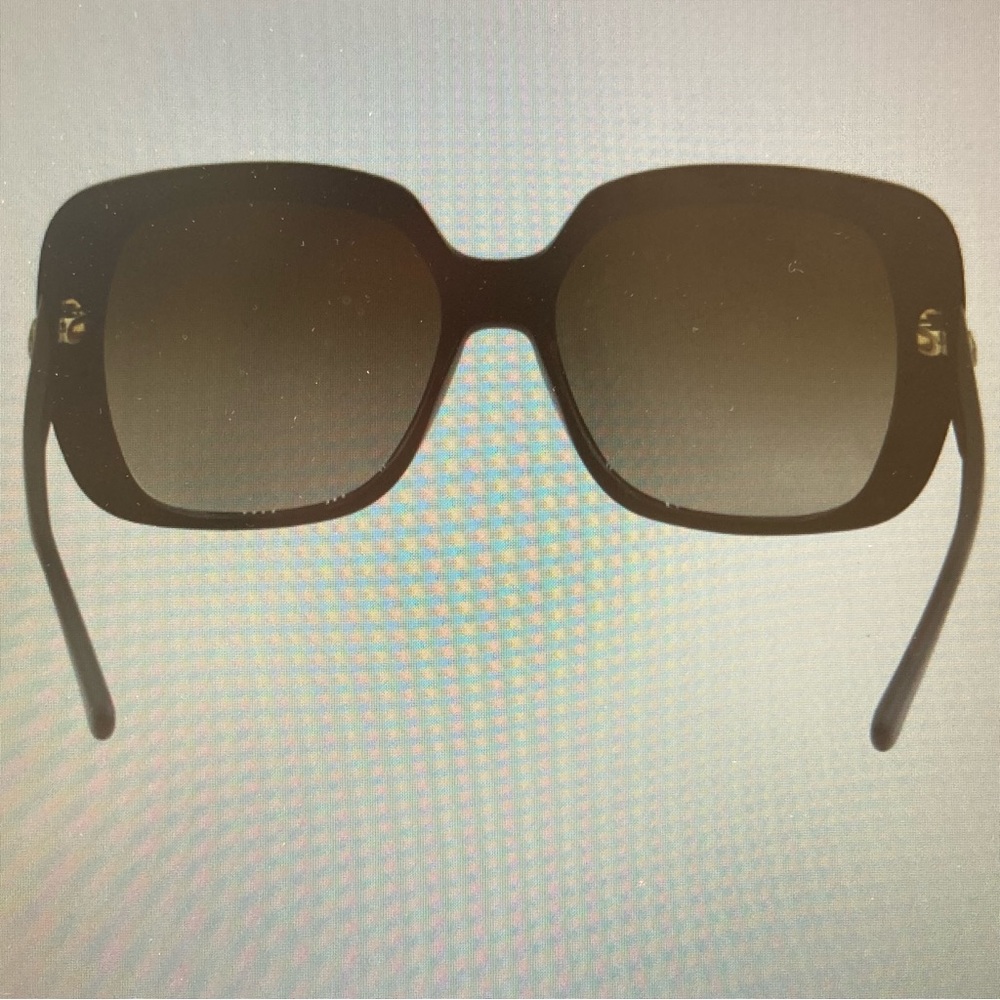 TORY BURCH | TY7112 Polarized Square Sunglasses Black Grey Gradient 57mm NEW - Picture 5 of 10